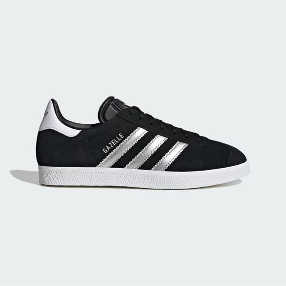 NEW Adidas Black Silver Gazelle Sneaker Sz 9